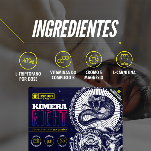 Kit Kimera Ultimate Termogênico + Kimera Night Sabor Sem sabor