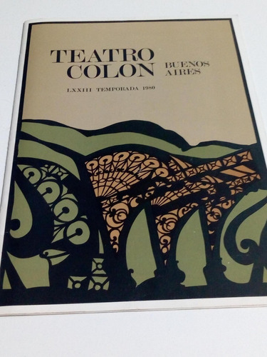 Teatro Colón. Programa Temporada 1980.  Zubin Metha