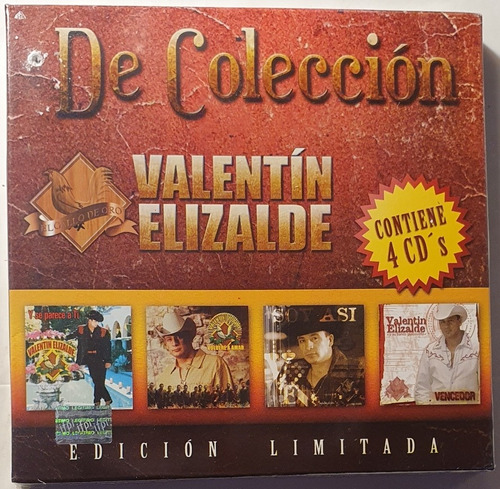 Cd Valentin Elizalde - De Colección - 4cds - Ed. Limitada