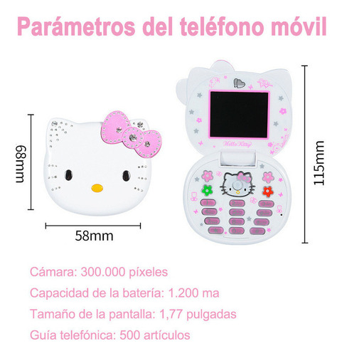 Smartphone Multifuncional For Niños Hello Kitty 2023