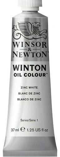 Tinta a óleo Winsor & Newton Winton 37mL - zinco branco - zinco branco