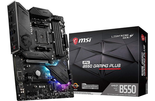 Tarjeta Madre Msi Mpg B550 Gaming Plus, Atx, Am4, Pcie 4.0