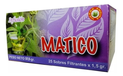 1 Te Filtrante 25 Bolsitas Matico