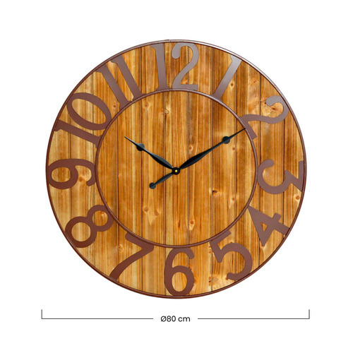 Reloj De Pared San Joaquin Mueblesya Decoracion Hierro Y Madera Ø80cm