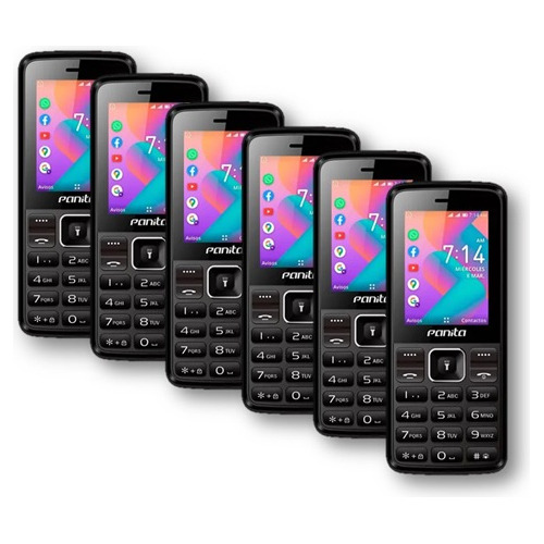 Teléfono Panita Dual Sim Wifi Y Whatsapp Pack De 10 Unidades