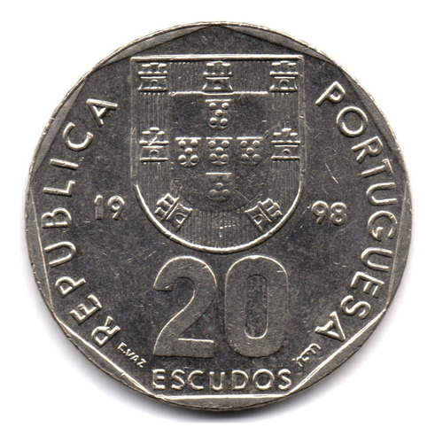 Portugal 20 Escudos 1998