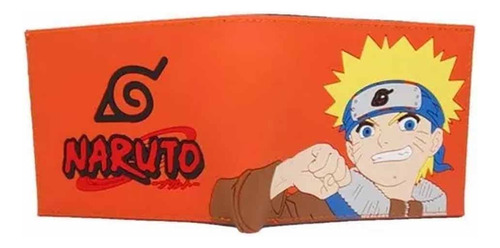 Billetera Goma Naruto Uzumaki Naranja