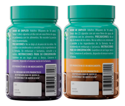 Combo Citrato De Magnesio Y Potasio Solanum 60 Cap C/u