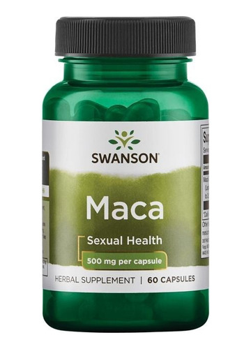 Swanson Maca 500mg Libido Potencia Sexual 60cap