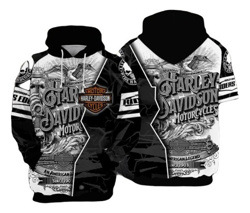 Sudadera Con Capucha Unisex Harley Davidson Eagle 1903 Con E