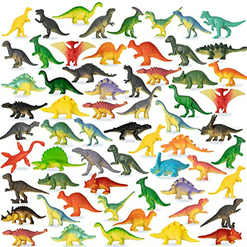 Juego De Dinosaurios De Plástico, 78 Piezas (actualizado)