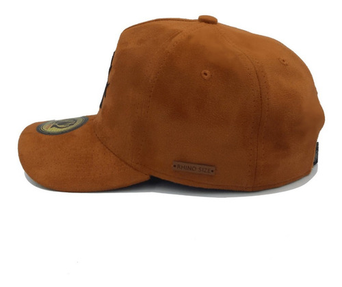 Imagem 2 de 7 de Boné Masculino Rhinosize Camurça Marrom Churrasqueiro