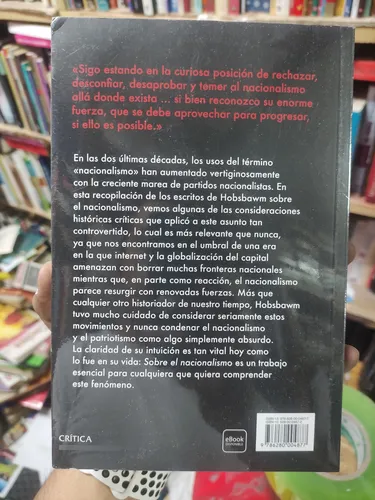Sobre El Nacionalismo - Eric Hobsbawm - Nuevo Y Original