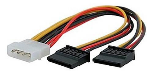 Cable De Corriente Molex A 2 Sata Tipo Y Pc Disco Ssd