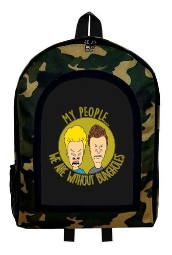 Mochila Camuflada Beavis Y Butt-head Nueva Coleccion Mod 32