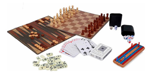 Set Juegos De Mesa 7 En 1 Ajedrez Damas Backgammon Y Más Ub