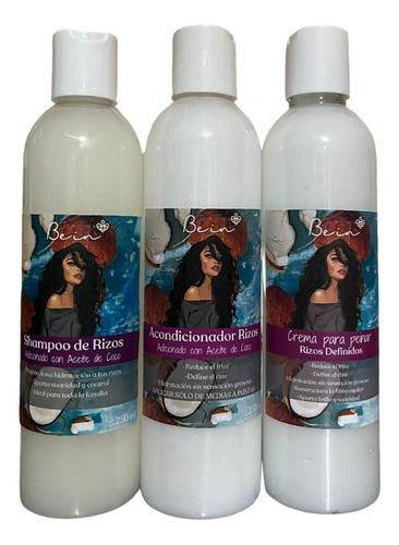 Kit Rizos 250 Ml, 3 Productos, Producto Artesanal