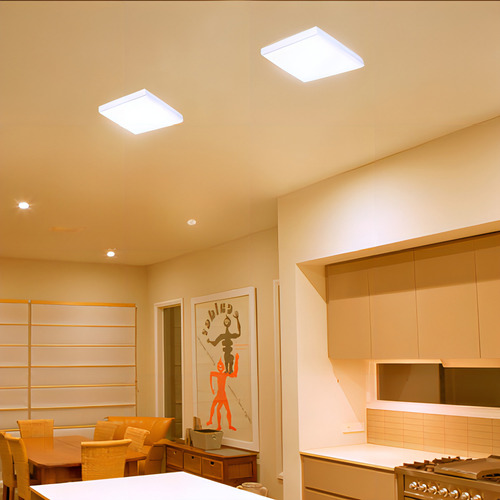 Panel Led Aplicar Cuadrado 42w Blanco Calido 22x22cm Demasled