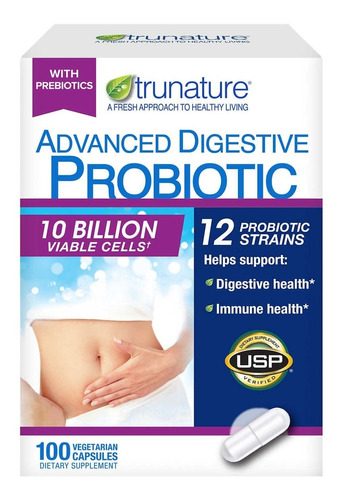 Trunature Digestive Probiotic 10 Bil - Unidad a $13