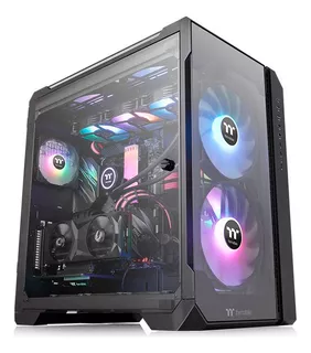 Gabinete Tt View 51tg Argb, Full Tower, 3 Vidros, Com 3 Fans