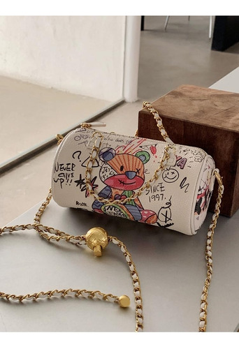 Cartera Pequeña Con Diseño De Grafiti
