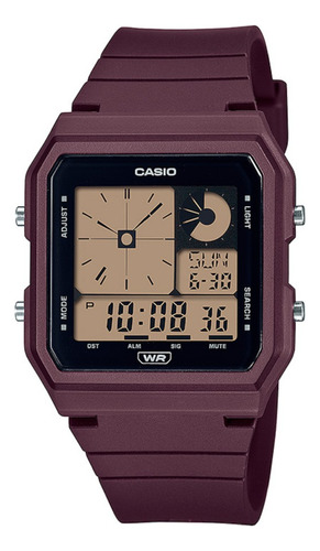 Reloj Casio Lf-20w Con Cronógrafo-banda Resina Biológica