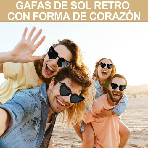 Gafas De Sol Corazón Accesorios Moda Niñas Mujer Lentes