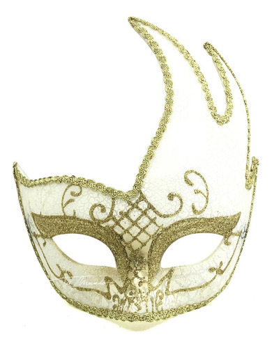 Antifaz Veneciano Cisne 17 X 20 Cm Cotillón Máscara Disfraz