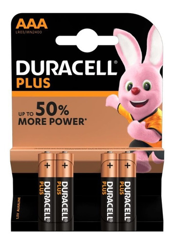 Pack 40 Pilas Alcalinas Duracell Plus Blíster Aaa