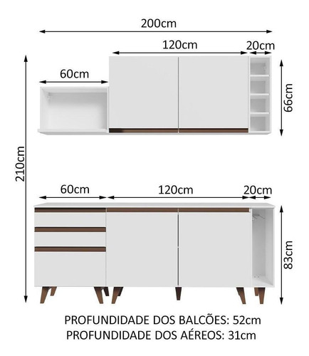 Madesa Reims 200001 Cocina completa con Armario y Encimera, Color Blanco