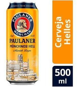 Imagem 3 de 3 de 6x Cerveja Alemã Paulaner Munchner Hell Lata 500ml