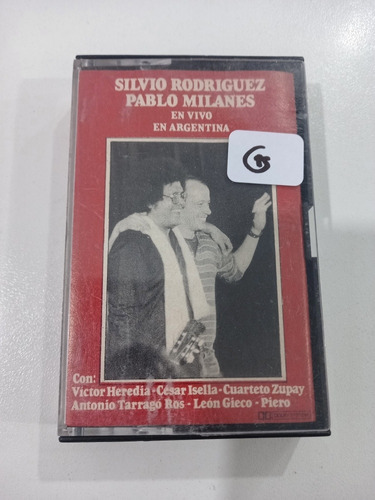 Silvio Rodriguez Pablo Milanes En Vivo En Argentina (casete)