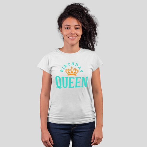 Playera De Cumpleaños- Niña Y Mujer- Birthday Queen- Corona