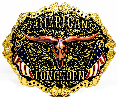 Fivela Country American Longhorn Cowboy Rodeo - Ofertaço!