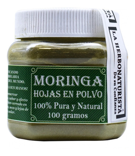 Moringa En Polvo 100% Pura Y Natural 100g La Herbonaturista