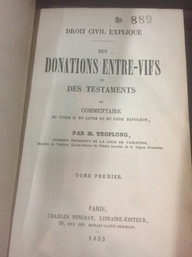 Droit Civil Explique. Troplong. 27 Tomos. 1855