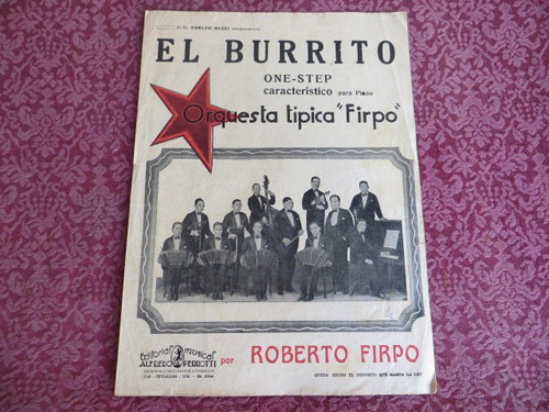 El Burrito, Orquesta Tipica Firpo, Roberto Firpo Partitura