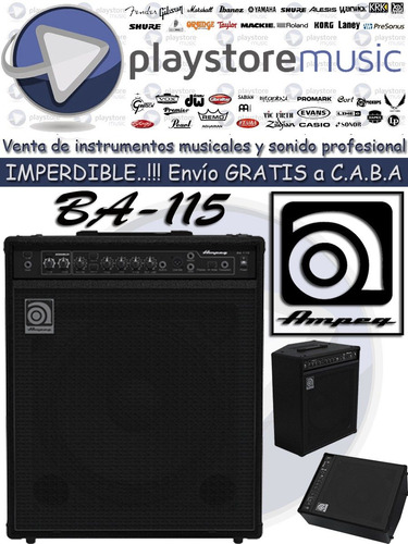 Amplificador Para Bajo Ampeg Ba 115 Nuevos