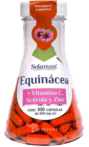 Solanum Equinácea + Vitamina C, Acerola Y Zinc 100 Cáps