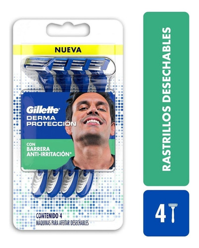 Maquina Afeitar Gillette Derma Proteccion X 4und