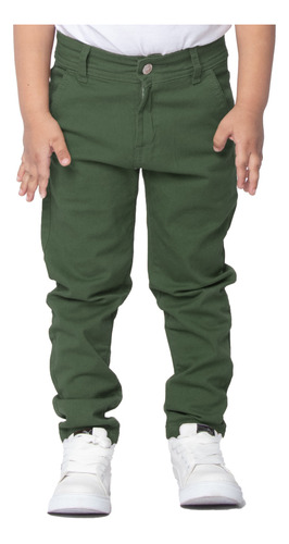 Pantalon Niño Corte Chino Semi-chupin Elastizado Talle 4-16