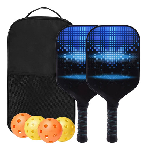 Pickleball Paddles Juego De 2 Raquetas Comfort Grip Y