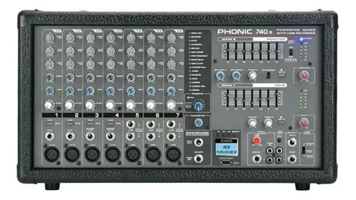 Consola Potenciada Phonic Powerpod 740 R 220 Watts Usb Prm