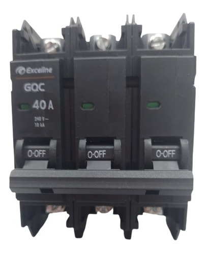 Breaker Interruptor Superficial 40amp 3polos  Exceline 