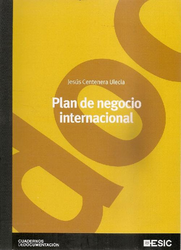 Libro Plan De Negocio Internacional De Jesús Centenera Uleci