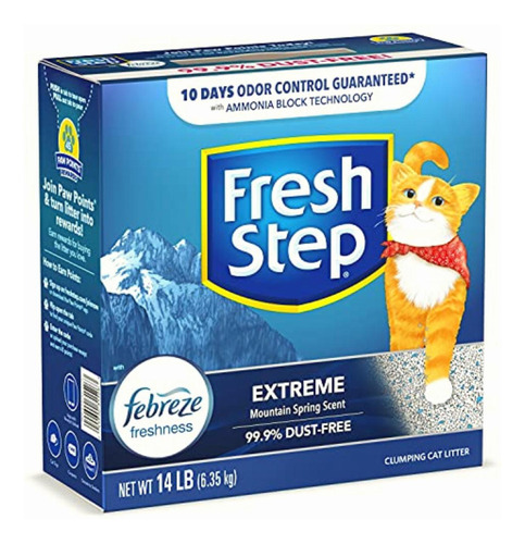 Fresh Step Multi Cat Con Frescura De Febreze, Extreme, Gris,