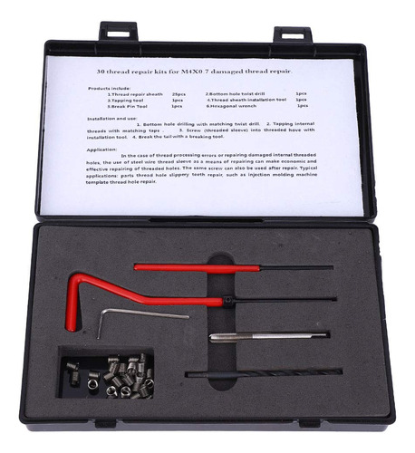 Kit Reparacion Rosca 30 Pieza Llave Taladro Torcido Roscada