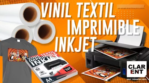Vinil Textil Imprimible Tinta Normal A4 Inkjet Pu Clear