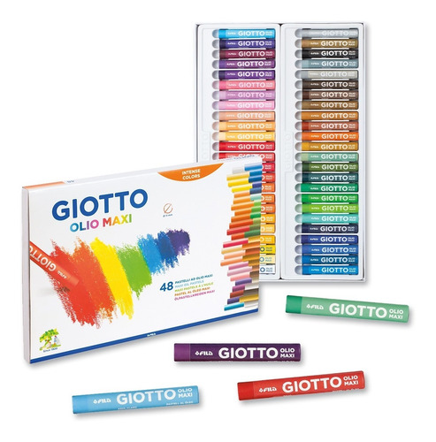 Estojo Giz Pastel Oleoso Giotto 48 Cores