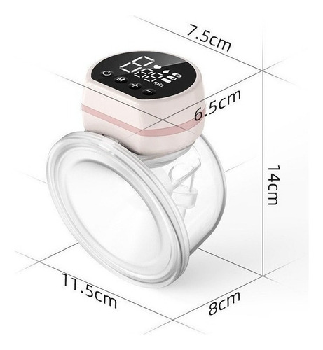 Cx2 Lazhu Wearable Bomba Leite Materno Recarregável Mãos